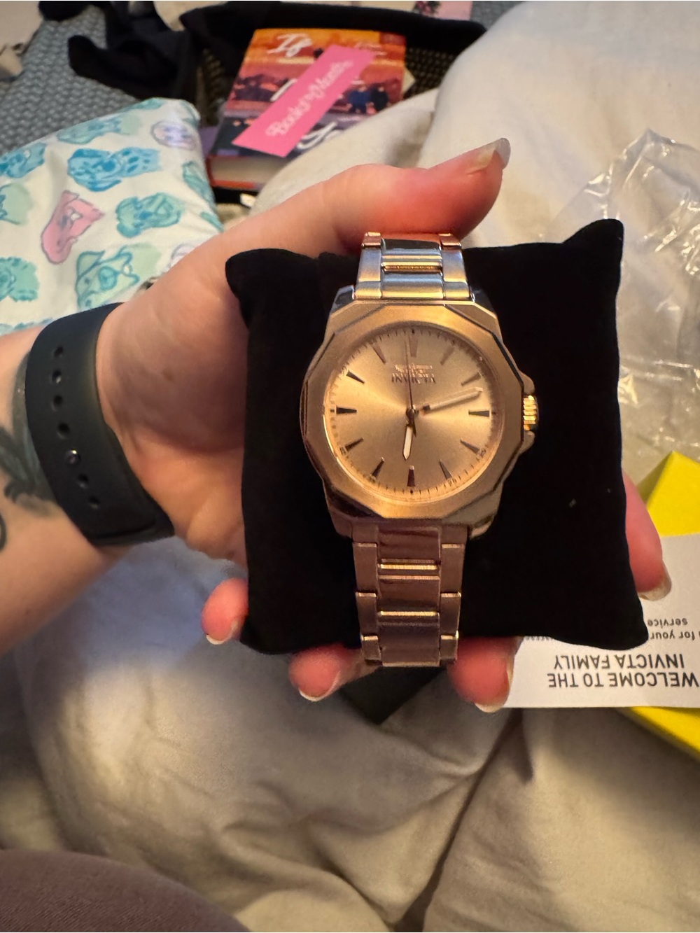Invicta Rose Gold Stainless Steel Bracelet Watch